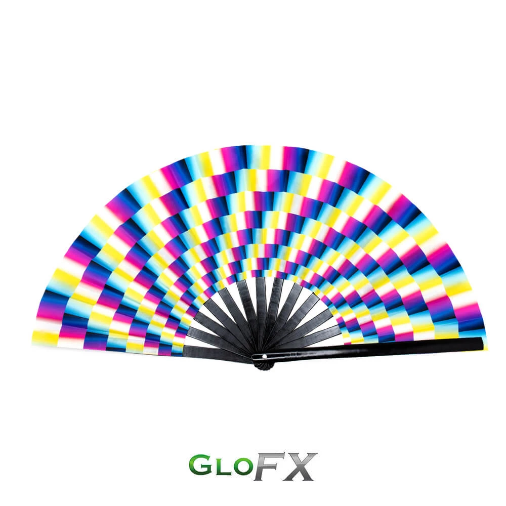 GloFX Festival Folding Fan - Trippy Rave Gear 3 GloFX Festival Folding Fan - Trippy Rave Gear
