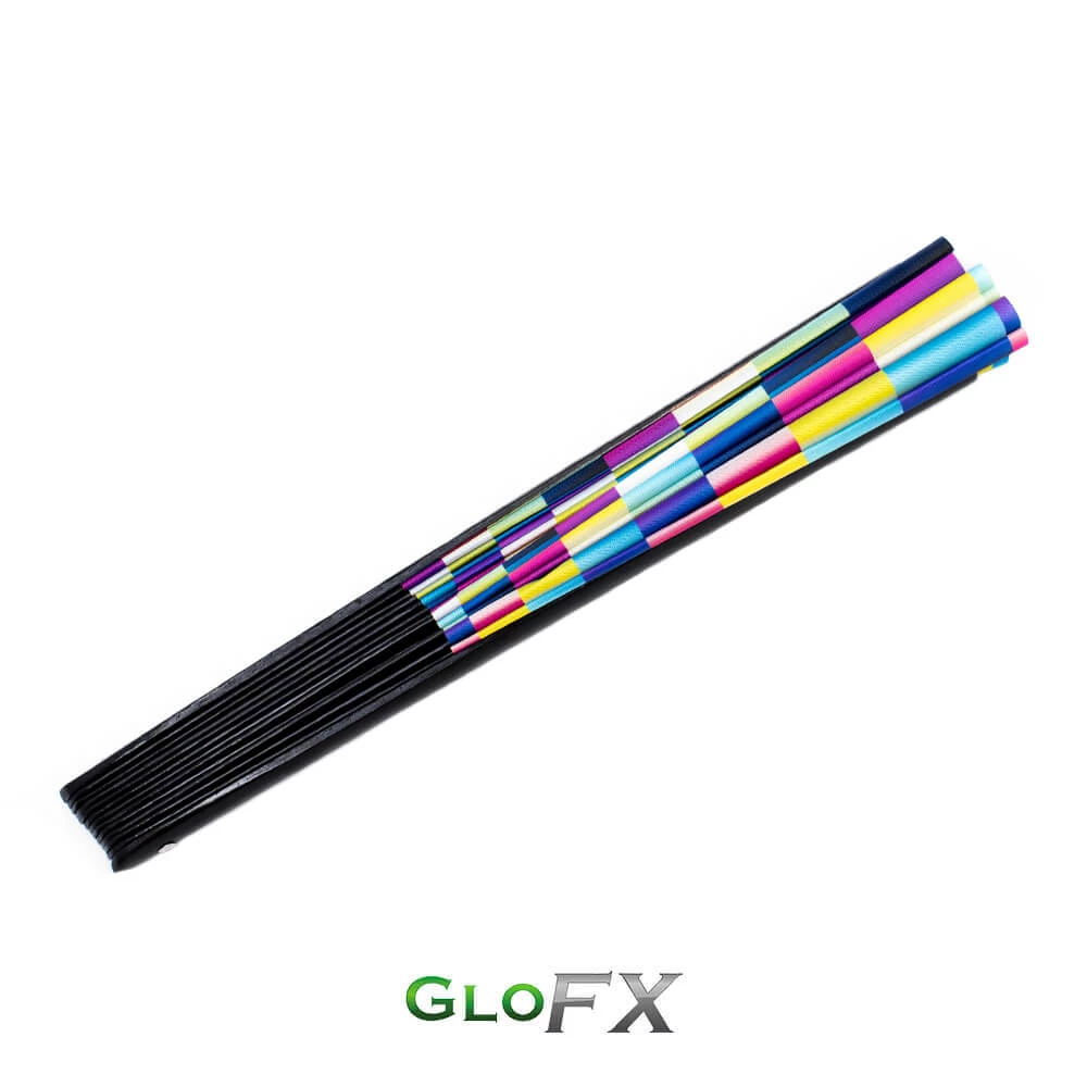 GloFX Festival Folding Fan - Trippy Rave Gear 5 GloFX Festival Folding Fan - Trippy Rave Gear