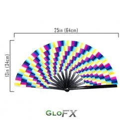 GloFX Festival Folding Fan - Trippy Rave Gear 10 GloFX Festival Folding Fan - Trippy Rave Gear