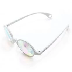 GloFX Kaleidoscope Glasses - White - Wormhole Flat Back New In 16 GloFX Kaleidoscope Glasses - White - Wormhole Flat Back New In