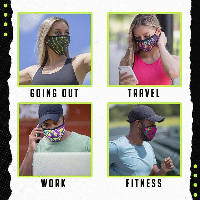 The Rave Cave Reusable Face Masks - 5 Pack 9 The Rave Cave Reusable Face Masks - 5 Pack